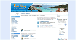Desktop Screenshot of korsika-travelcenter.de