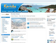 Tablet Screenshot of korsika-travelcenter.de